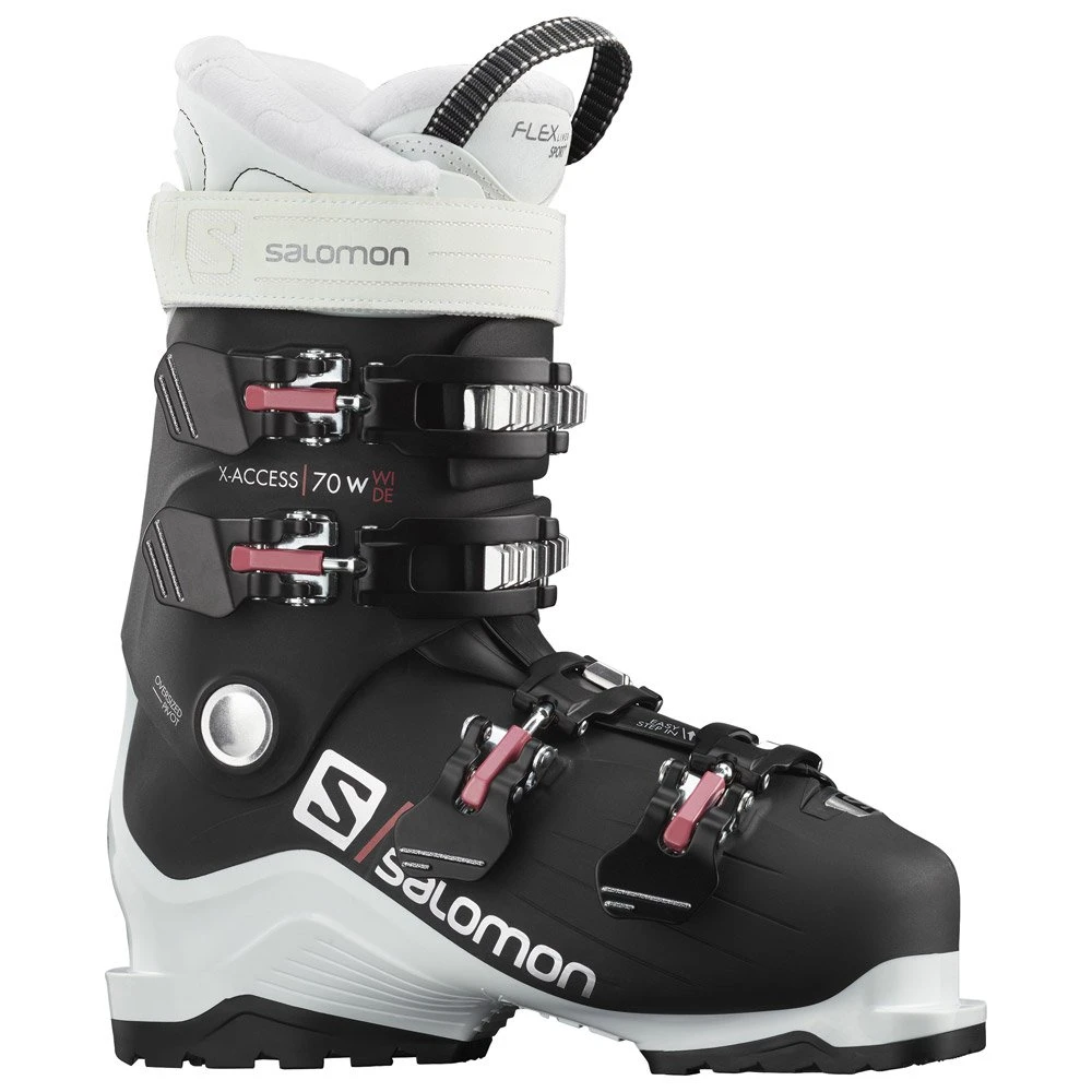 Chaussures De Ski Salomon X Access 70 W Wide White Black 1 Chaussures De Ski Salomon X Access 70 W Wide White Black