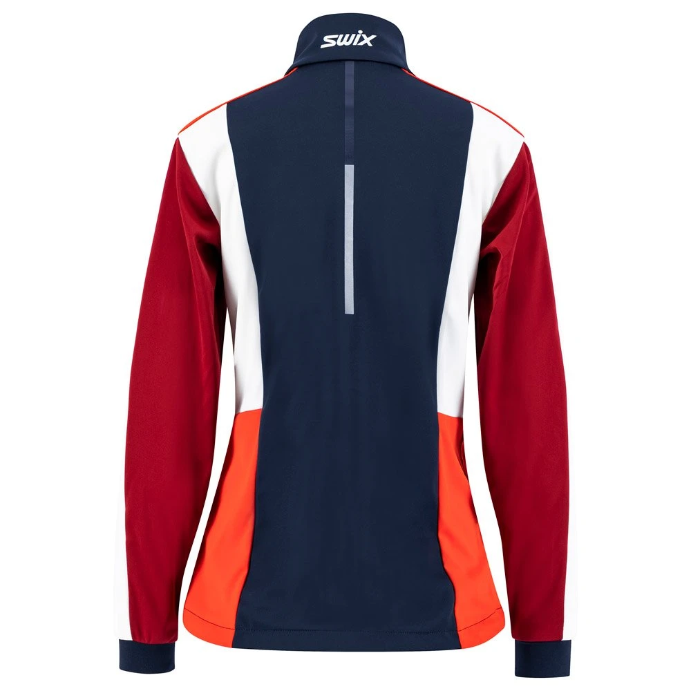 Veste Nordique Swix Cross Jkt Wmn Dark Navy - Rhubarb Red 2 Veste Nordique Swix Cross Jkt Wmn Dark Navy - Rhubarb Red – Image 2