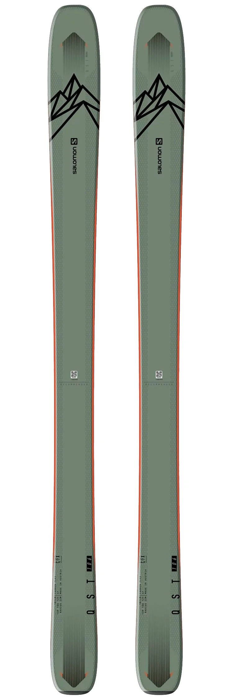 Ski Alpin Da Salomon Qst 106 DA *** 1 Ski Alpin Da Salomon Qst 106 DA ***